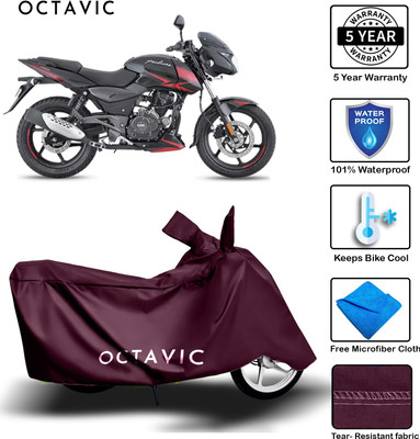 octavic Waterproof Two Wheeler Cover for Bajaj(Pulsar, Maroon)