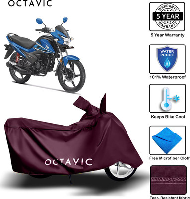 octavic Waterproof Two Wheeler Cover for Honda(Livo, Maroon)