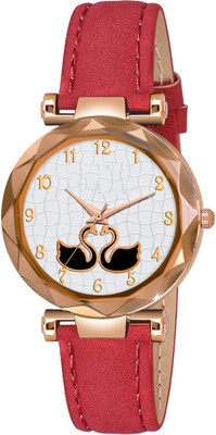 ILOZ Fashion Female Clock with Leather Strap Stylish Girls Watch New Model Analog Watch  - For Girls