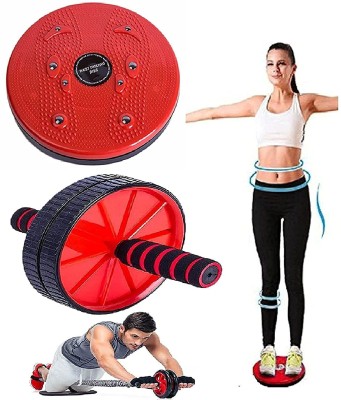 Dominion Care Twister and Waist Trimmer Combo Dual Wheel Ab Roller for Abdominal Exercise Ab Exerciser(Multicolor)