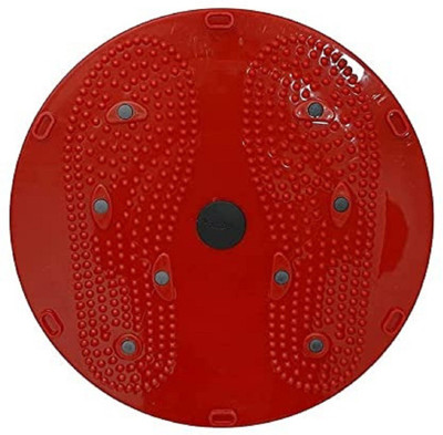 HACKERX Tummy Twister Exercise Machine Magnet Balance Rotating Board Waist Twisting Disc Ab Exerciser(Red)