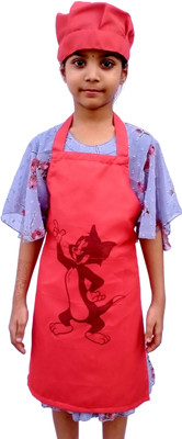 RASHO Polyester Apron - XXS(Red, Single Piece)