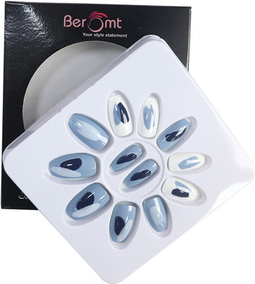 BEROMT CASUAL FALSE NAILS - 749 (NAIL KIT INCLUDED) Multicolor(Pack of 12)