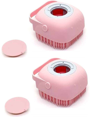 KRAZE Body Bath Brush Silicone Soft Cleaning Bath Body Brush with Shampoo Dispenser