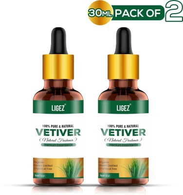 Ligez Vetiver Pure Essential Oil-30ML(60 ml)