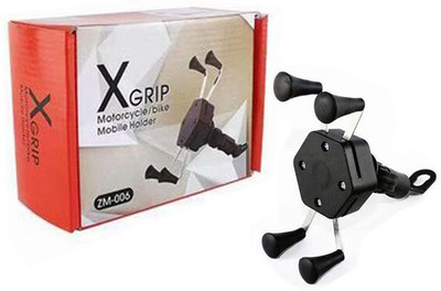 SOJUBA Best X-Grip| Grip Bike Holder| scooty Holder| Bike Mobile Holder| mobile Grip Bike Mobile Holder(Black)