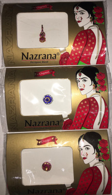 Nazrana CIRCLE BINDI FOREHEAD Multicolor Bindis(FULL MOON)