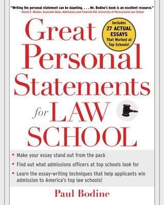 Great Personal Statements for Law School(English, Paperback, Bodine Paul)