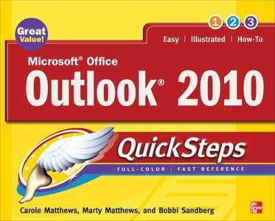 Microsoft Office Outlook 2010 Quicksteps(English, Electronic book text, Matthews Carole)