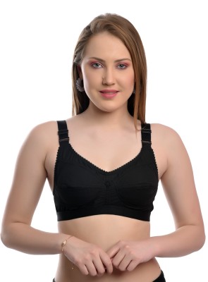 Creative point Women T-Shirt Non Padded Bra(Black)