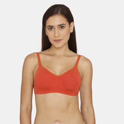 ZIVAME Women Full Coverage Non Padded Bra(Orange)