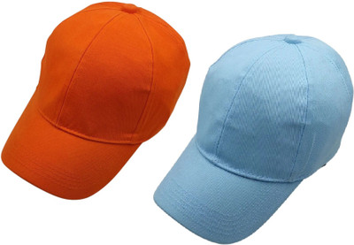ZACHARIAS Solid Sports/Regular Cap Cap(Pack of 2)