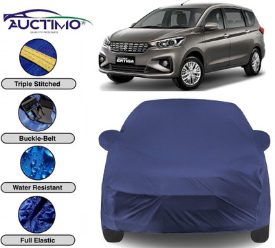 AUCTIMO Car Cover For Maruti Suzuki Ertiga (With Mirror Pockets)(Blue)