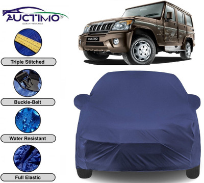AUCTIMO Car Cover For Mahindra Bolero (With Mirror Pockets)(Blue)
