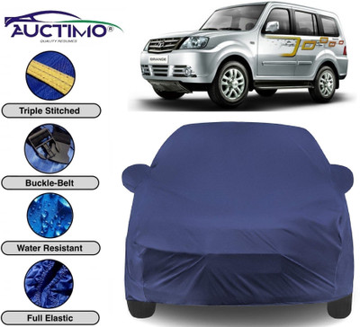 AUCTIMO Car Cover For Tata Sumo Grande MK II (With Mirror Pockets)(Blue)