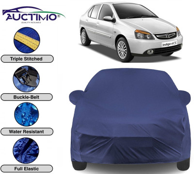 AUCTIMO Car Cover For Tata Indigo CS (With Mirror Pockets)(Blue)