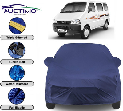 AUCTIMO Car Cover For Maruti Suzuki Eeco (With Mirror Pockets)(Blue)