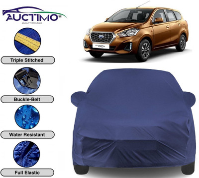 AUCTIMO Car Cover For Datsun Go+ (With Mirror Pockets)(Blue)