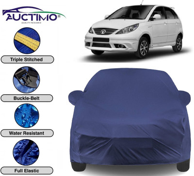 AUCTIMO Car Cover For Tata Indica Vista (With Mirror Pockets)(Blue)