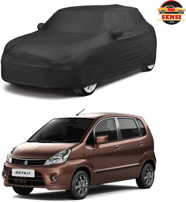 Sensi Car Cover For Maruti Suzuki Zen Estilo (With Mirror Pockets)(Black)
