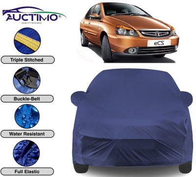 AUCTIMO Car Cover For Tata Indigo eCS (With Mirror Pockets)(Blue)