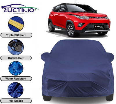 AUCTIMO Car Cover For Mahindra KUV100 (With Mirror Pockets)(Blue)