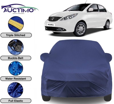 AUCTIMO Car Cover For Tata Manza (With Mirror Pockets)(Blue)
