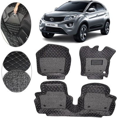 AutoRetail Leather 7D Mat For  Tata Nexon(Black)