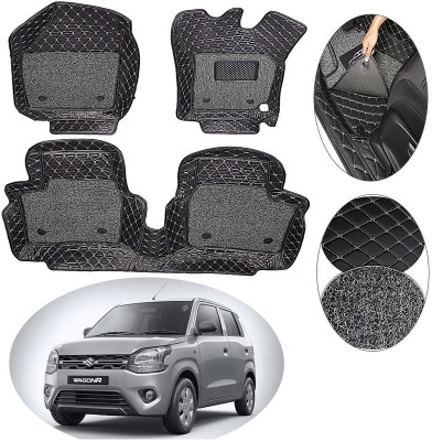 AutoRetail Leather 7D Mat For  Maruti WagonR(Black)