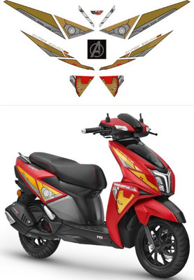 Grayfixx Sticker & Decal for Scooter(Gold)
