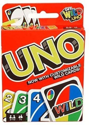 Rustic Uno Playing Card Game for Family (small)(Multicolor)