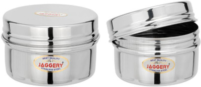 JAGGERY Steel Utility Container  - 150 ml, 250 ml(Pack of 2, Silver)