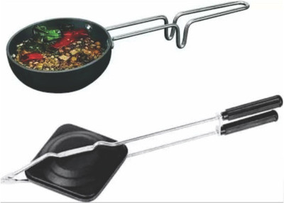 CrossPan Trendy Non Stick 2pc (Sandwich Toaster & Tadka Hard Anodised Pan) Non-Stick Coated Cookware Set(Aluminium, 2 - Piece)