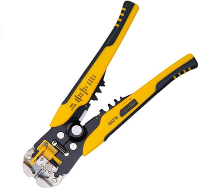 MALFAH ENTERPRISES Multifunctiona Deli DL2018 Wire Crimping Tool Self-Adjusting 8 Inch Wire Cutter