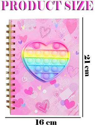 FATFISH Kids A5 Diary Double 80 Pages(Multicolor, Pack of 2)