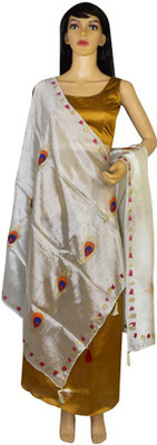 Way2Like Silk Blend Printed Women Dupatta