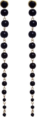 Karatcart Traditional Black Beads Long Beads Alloy Drops & Danglers