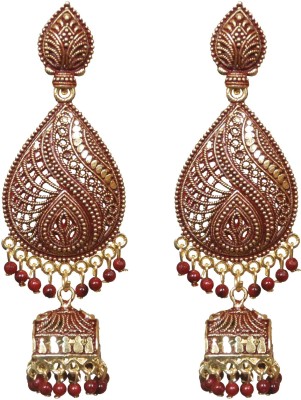 shivay Gold Plated Colorful Beads Metal Drops & Danglers