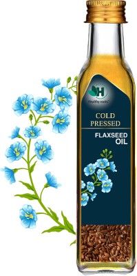 Healthy Roots Cold Pressed Flaxseed Oil for Eating, Skin & Hair Growth- 250ml Flaxseed Oil Glass Bottle(250 ml)