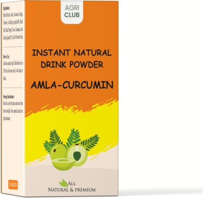 AGRI CLUB Instant Amla Curcumin Drink Powder 15 Sachets (each 15 gm) Nutrition Drink(15 Sachets, Amla, Curcumin Flavored)