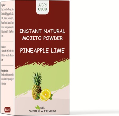 AGRI CLUB Instant Mojito Pineapple lime Drink Powder 15 Sachets (each 15 gm) Nutrition Drink(15 Sachets, Pineapple, Lime, Mojito Flavored)