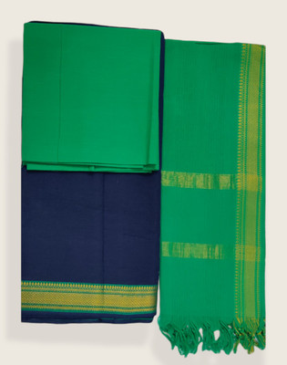 SHREE MAHAVEER HANDLOOMS Cotton Blend Printed Salwar Suit Material