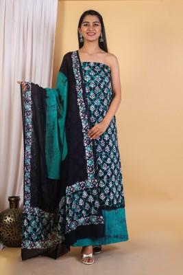 NISHIRE Cotton Blend Printed Salwar Suit Material