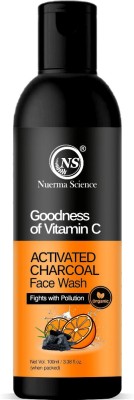 Nuerma Science Vitamin C Charcoal  for Lighten Skin Tone, Detoxifying Skin Tone Face Wash(100 ml)