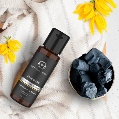 THE MAN COMPANY Charcoal 30ml with Ylang Ylang & Argon Face Wash (30 ml)
