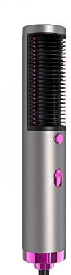 Xydrozen Electric Blow Rotating Straightener and Curly Comb with Anti-Scald. Electric Blow Rotating Straightener and Curly Comb with Anti-Scald.-X26 Hair Straightener Brush(Grey)