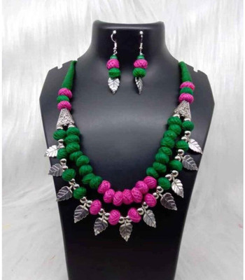 DebasreesMayank Fabric Multicolor Jewellery Set(Pack of 1)