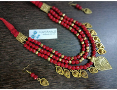 MAYANKS Fabric Gold Jewellery Set(Pack of 1)