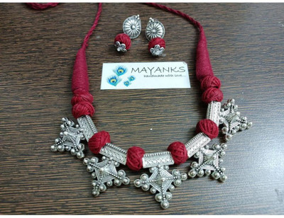 DebasreesMayank Fabric Multicolor Jewellery Set(Pack of 1)