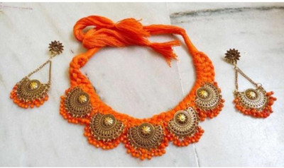DebasreesMayank Fabric Multicolor Jewellery Set(Pack of 1)